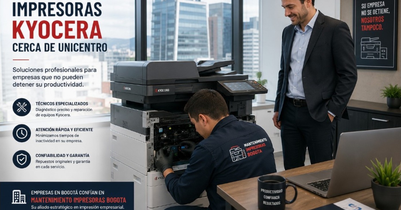 reparación de impresoras Kyocera cerca de Unicentro