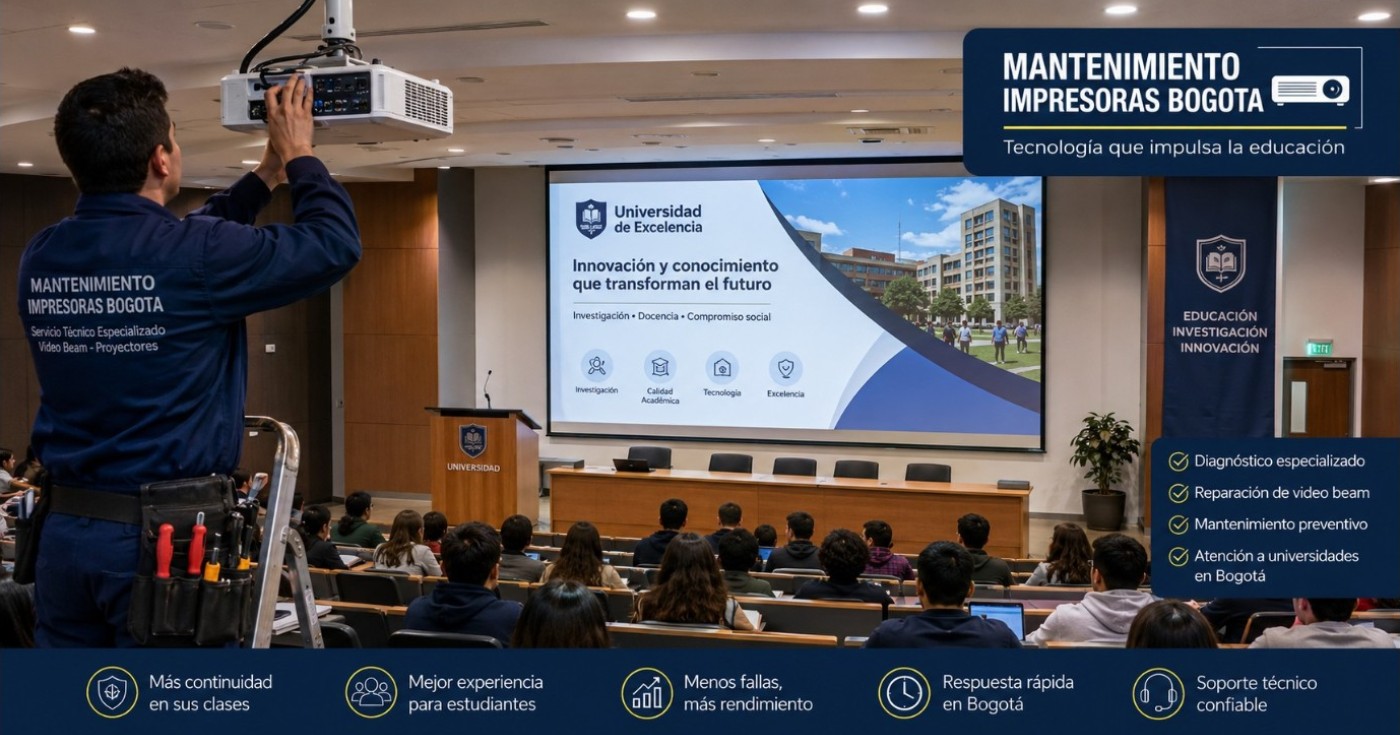 Reparación de video beam utilizados en universidades
