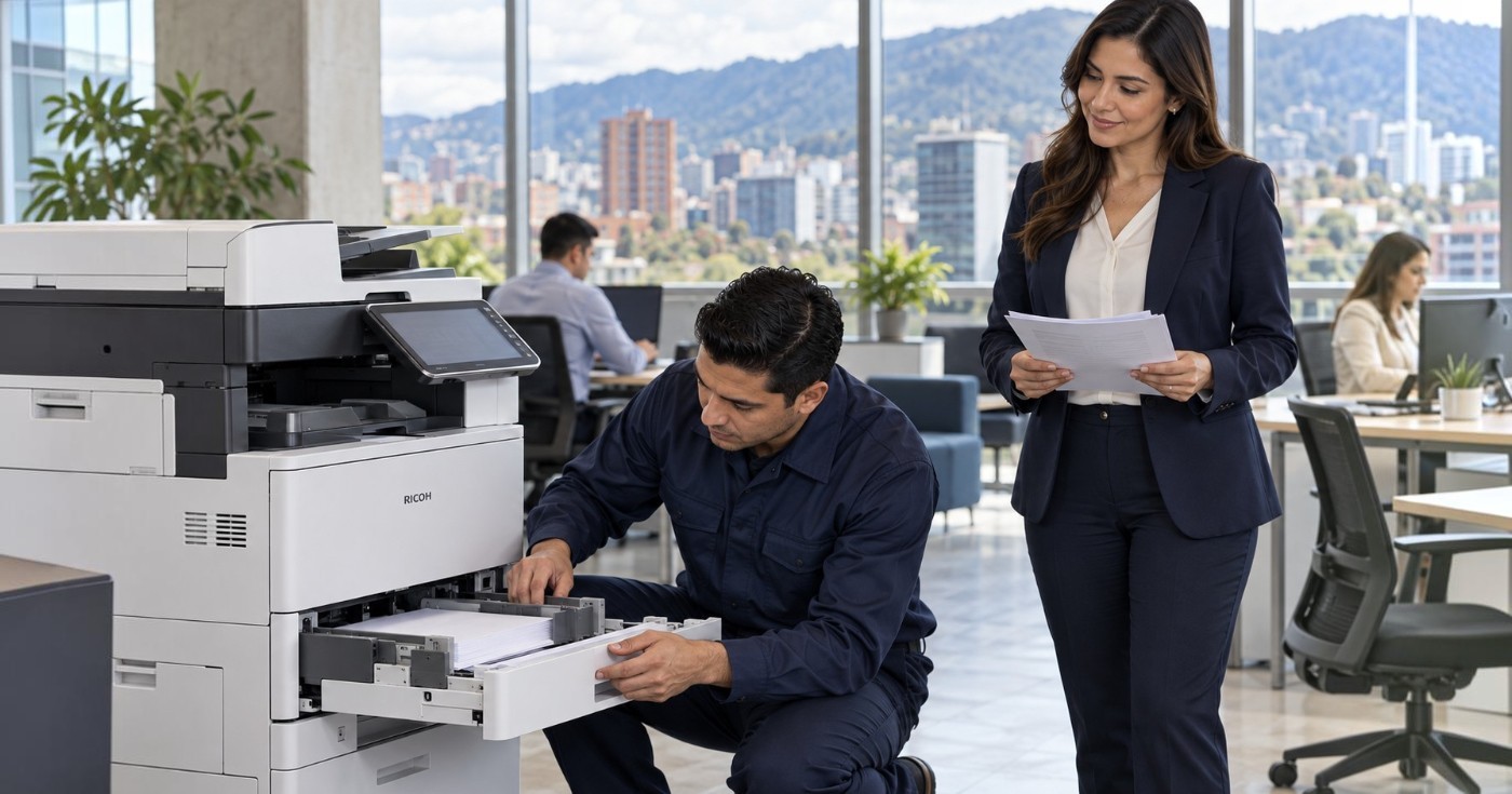 Servicio técnico ricoh para oficinas en el norte de Bogotá