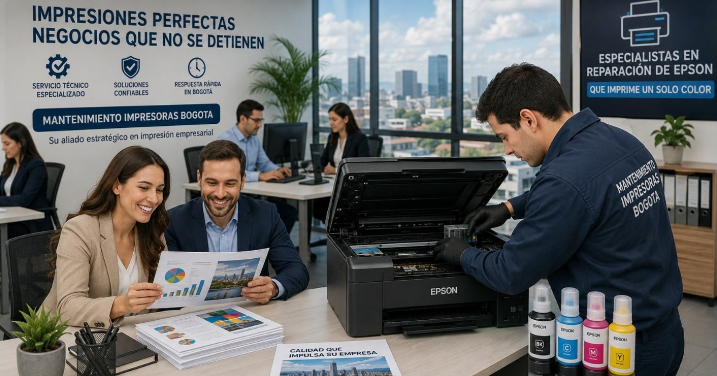 Especialistas en reparación de Epson que imprime un solo color