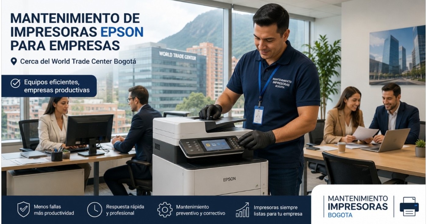 Mantenimiento de impresoras epson para empresas cerca del World Trade Center Bogotá