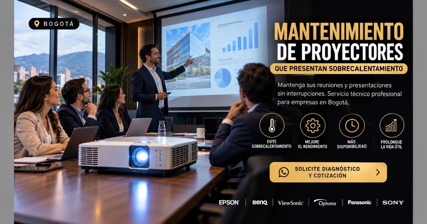 mantenimiento de proyectores que presentan sobrecalentamiento