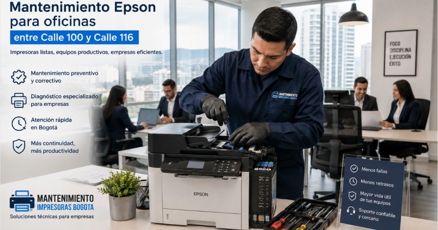 Mantenimiento Epson para oficinas entre Calle 100 y Calle 116