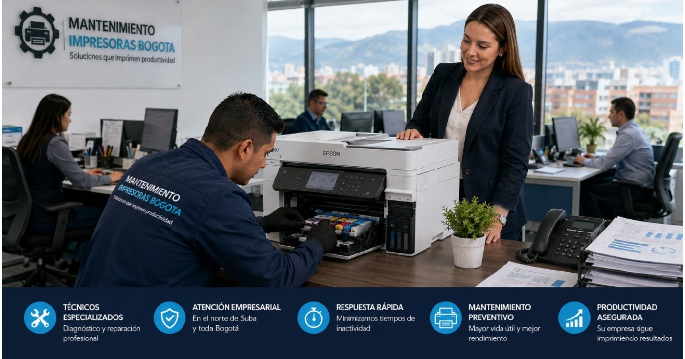Reparación de impresoras epson para empresas del norte de Suba