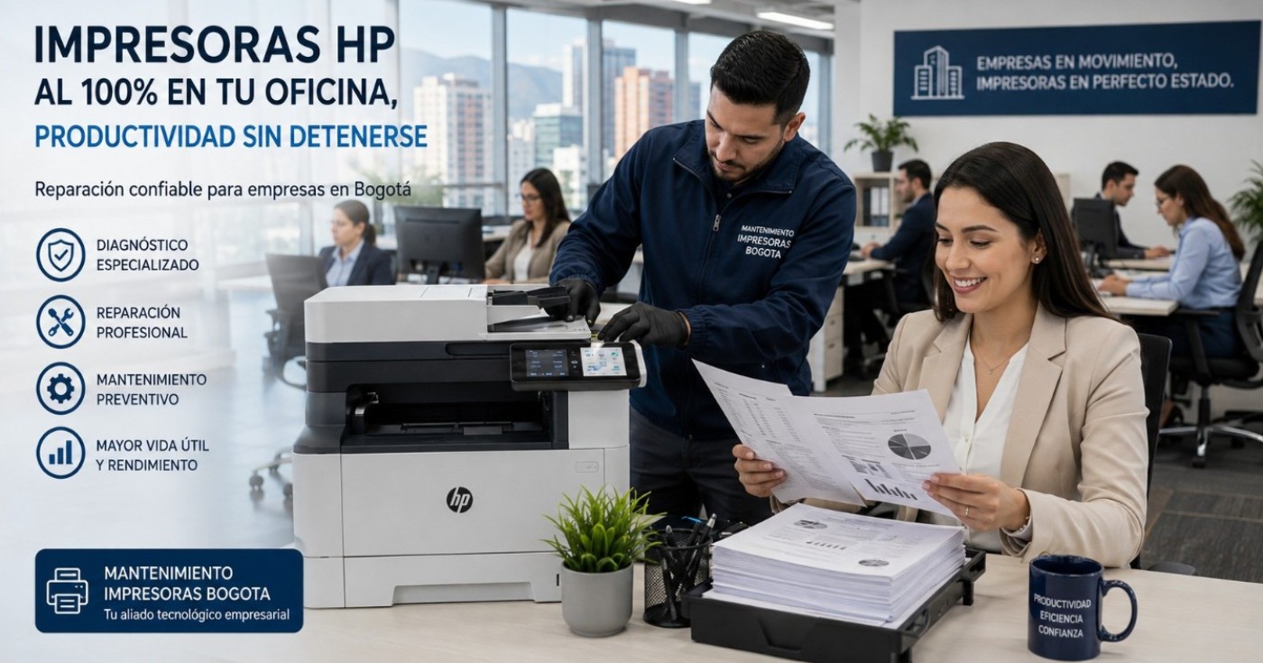 reparación de impresoras HP utilizadas en oficinas administrativas