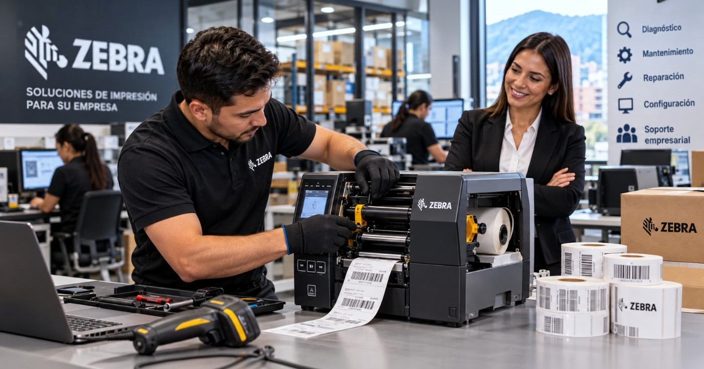 Servicio técnico de impresoras zebra para empresas en Usaquén