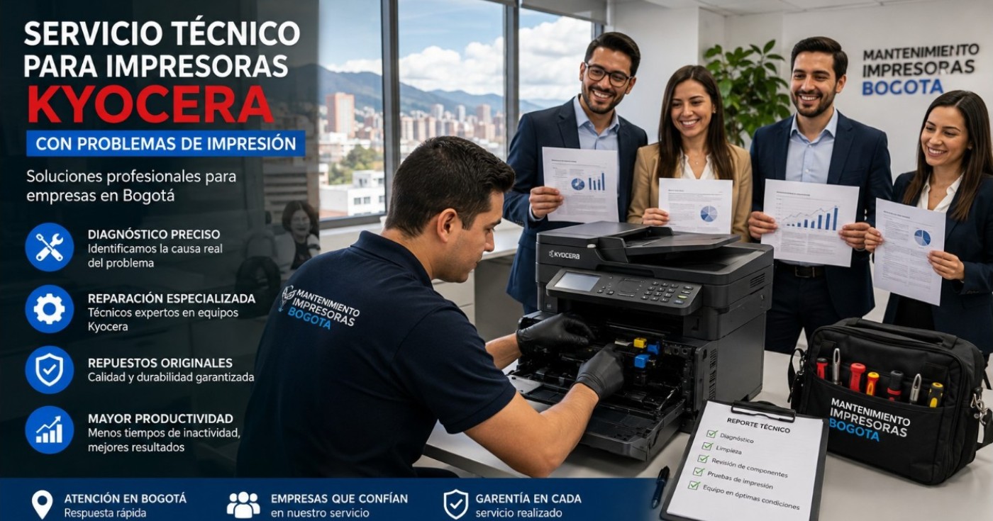 Servicio técnico para impresoras Kyocera con problemas de impresión