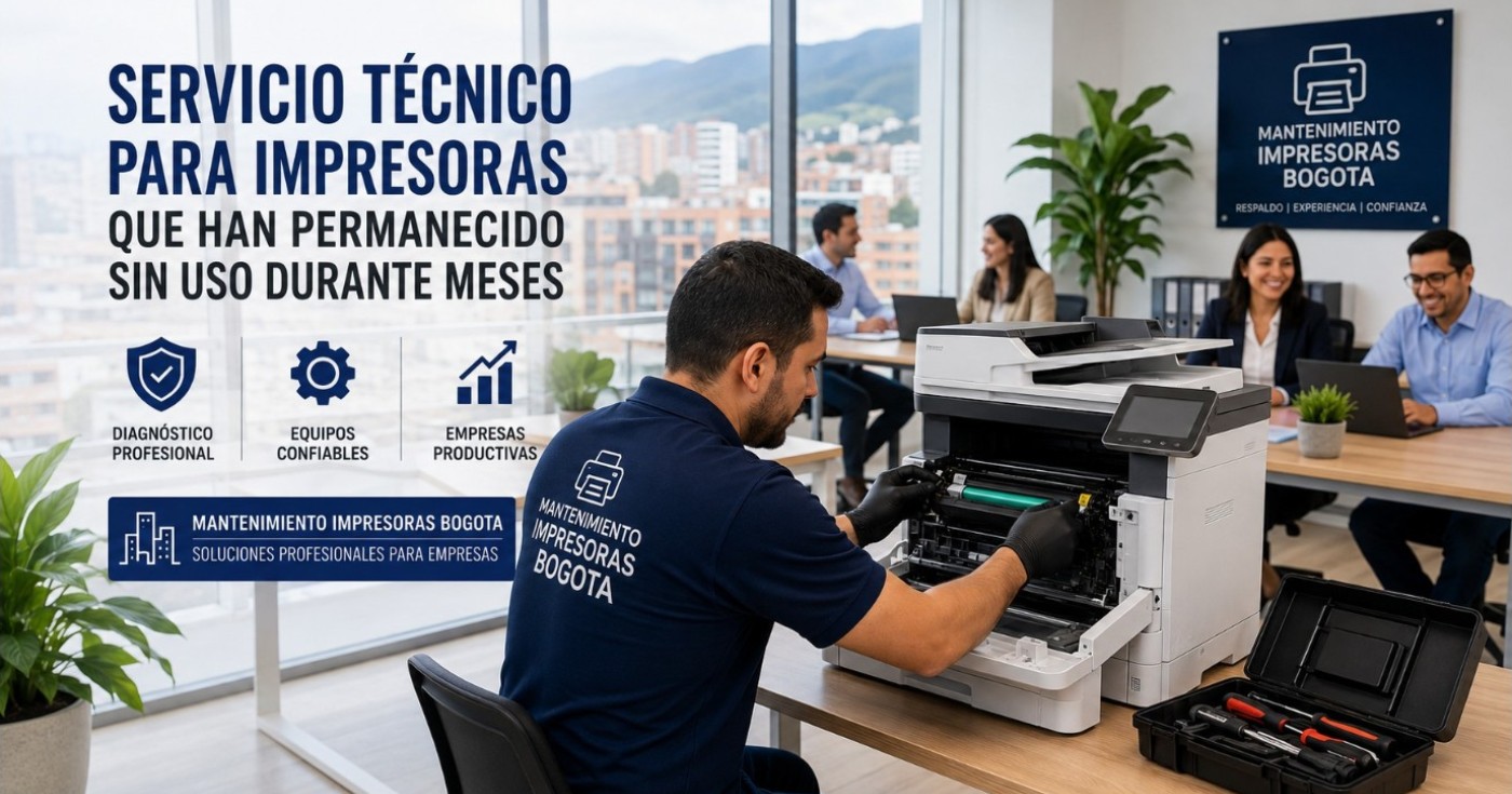 Servicio técnico para impresoras que han permanecido sin uso durante meses