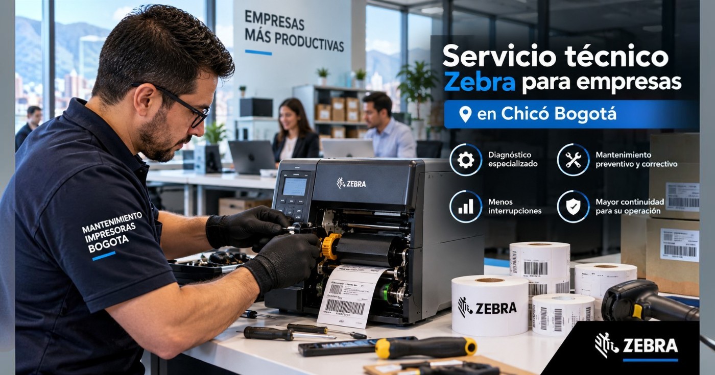 Servicio técnico Zebra para empresas en Chicó Bogotá