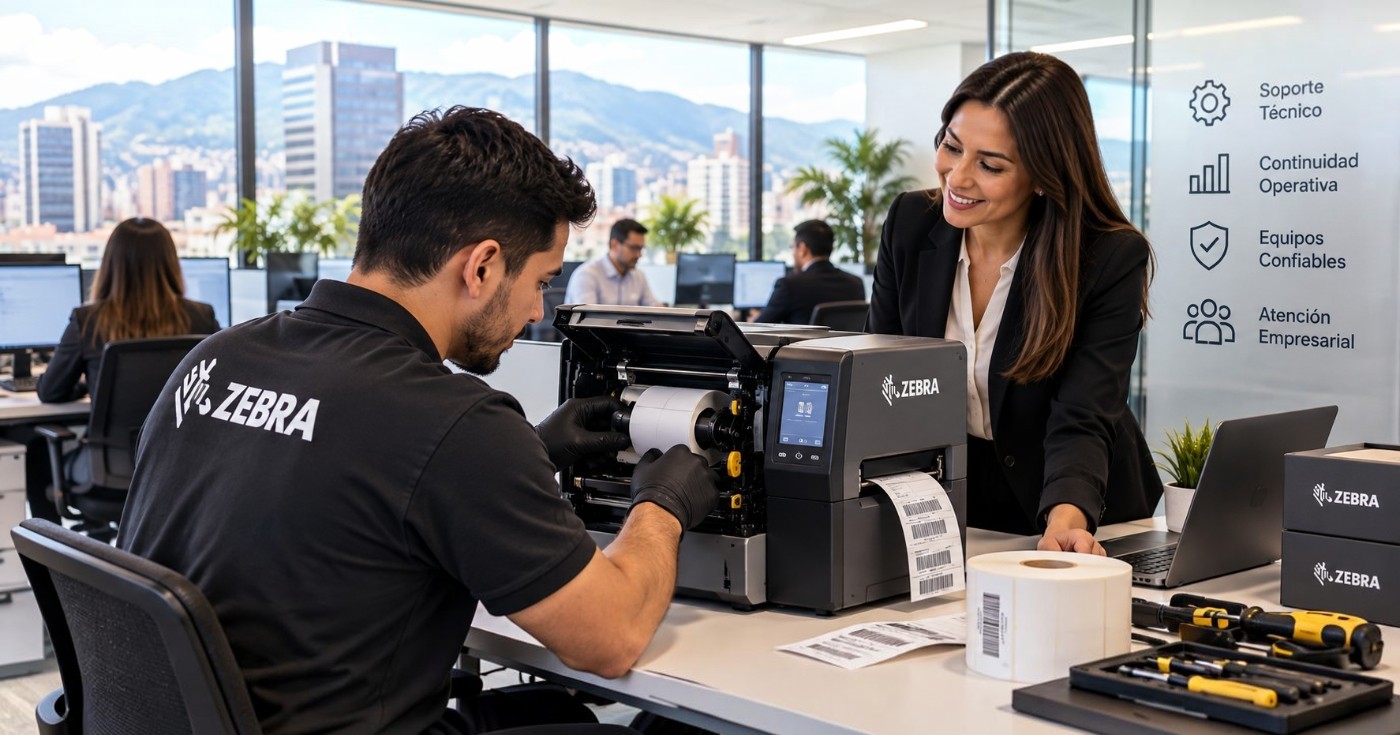 Servicio técnico zebra para oficinas en el norte de Bogotá